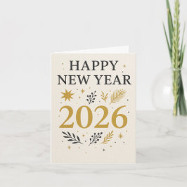 Gelukkig nieuwjaar feestdagen kaart