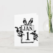 Gelukkig Nieuwjaar Feestdagen Kaart (Voorkant)