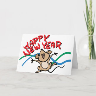 Gelukkig nieuwjaar feestdagen kaart