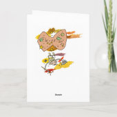 Gelukkig nieuwjaar feestdagen kaart (Achterkant)