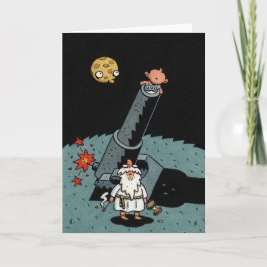 Gelukkig nieuwjaar feestdagen kaart (Voorkant)