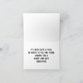 Gelukkig Nieuwjaar Feestdagen Kaart (Binnen)