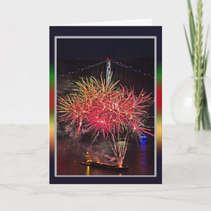 Gelukkig nieuwjaar feestdagen kaart