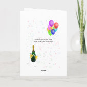 Gelukkig nieuwjaar feestdagen kaart (Achterkant)