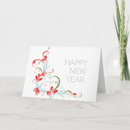 Gelukkig nieuwjaar feestdagen kaart