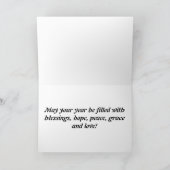 Gelukkig Nieuwjaar Feestdagen Kaart (Binnen)