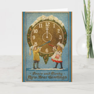 Gelukkig nieuwjaar feestdagen kaart