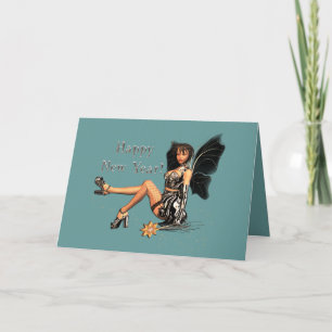 gelukkig nieuwjaar feestdagen kaart