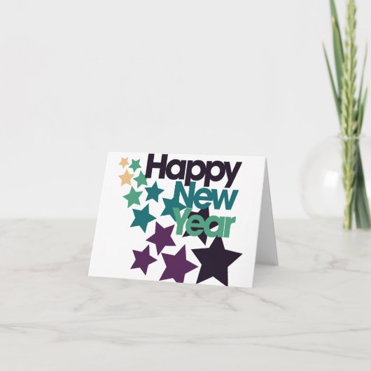 Gelukkig nieuwjaar feestdagen kaart (Voorkant)