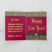 Gelukkig nieuwjaar! feestdagen kaart (Binnen)