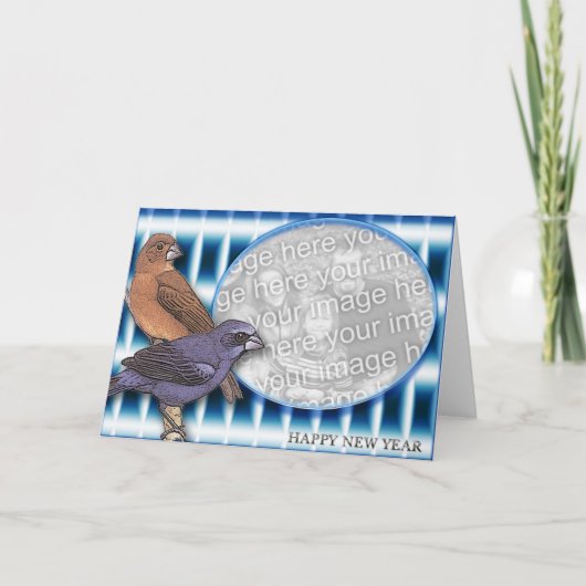 GELUKKIG NIEUWJAAR FEESTDAGEN KAART (Voorkant)