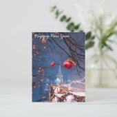 Gelukkig nieuwjaar feestdagenkaart (Staand voorkant)