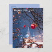 Gelukkig nieuwjaar feestdagenkaart (Voorkant / Achterkant)