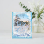 Gelukkig nieuwjaar feestdagenkaart (Staand voorkant)