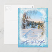 Gelukkig nieuwjaar feestdagenkaart (Voorkant / Achterkant)