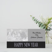 gelukkig nieuwjaar feestdagenkaart (Staand voorkant)