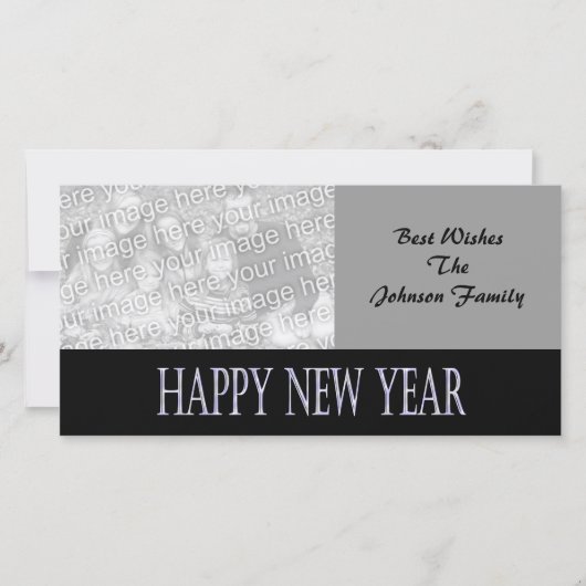 gelukkig nieuwjaar feestdagenkaart (Voorkant)