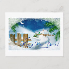 Gelukkig nieuwjaar feestdagenkaart