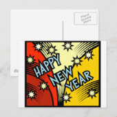 Gelukkig nieuwjaar feestdagenkaart (Voorkant / Achterkant)
