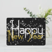 Gelukkig nieuwjaar feestdagenkaart (Staand voorkant)