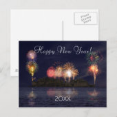 Gelukkig nieuwjaar feestdagenkaart (Voorkant / Achterkant)