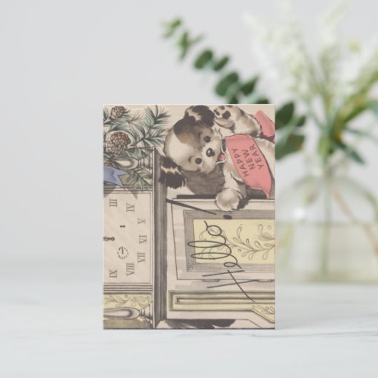 Gelukkig nieuwjaar feestdagenkaart (Staand voorkant)