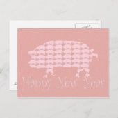 Gelukkig nieuwjaar feestdagenkaart (Voorkant / Achterkant)