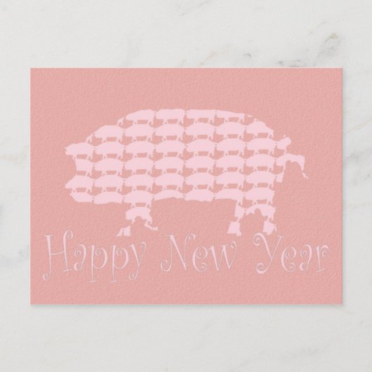 Gelukkig nieuwjaar feestdagenkaart (Voorkant)