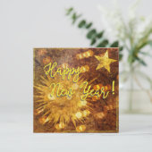 Gelukkig Nieuwjaar! Feestdagenkaart (Staand voorkant)