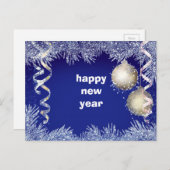 Gelukkig nieuwjaar feestdagenkaart (Voorkant / Achterkant)