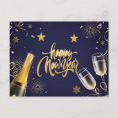 Gelukkig nieuwjaar feestdagenkaart (Voorkant)