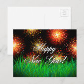 Gelukkig nieuwjaar! feestdagenkaart (Voorkant / Achterkant)