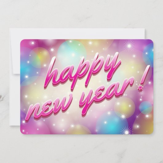 Gelukkig nieuwjaar feestdagenkaart (Voorkant)