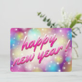 Gelukkig nieuwjaar feestdagenkaart (Staand voorkant)