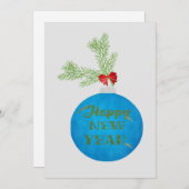 Gelukkig Nieuwjaar Feestdagenkaart (Voorkant / Achterkant)