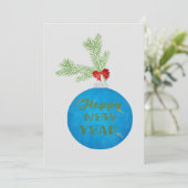 Gelukkig Nieuwjaar Feestdagenkaart (Staand voorkant)