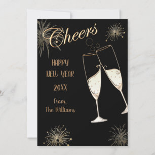 Gelukkig Nieuwjaar Feestdagenkaart