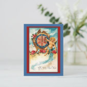 Gelukkig nieuwjaar feestdagenkaart (Staand voorkant)