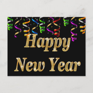 Gelukkig nieuwjaar feestdagenkaart