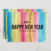 gelukkig nieuwjaar feestdagenkaart (Voorkant / Achterkant)