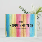 gelukkig nieuwjaar feestdagenkaart (Staand voorkant)