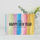 gelukkig nieuwjaar feestdagenkaart (Staand voorkant)