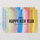 gelukkig nieuwjaar feestdagenkaart (Voorkant / Achterkant)