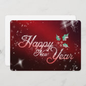 Gelukkig nieuwjaar feestdagenkaart (Voorkant / Achterkant)