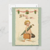 Gelukkig Nieuwjaar Feestdagenkaart (Voorkant / Achterkant)