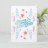 Gelukkig nieuwjaar feestdagenkaart (Staand voorkant)