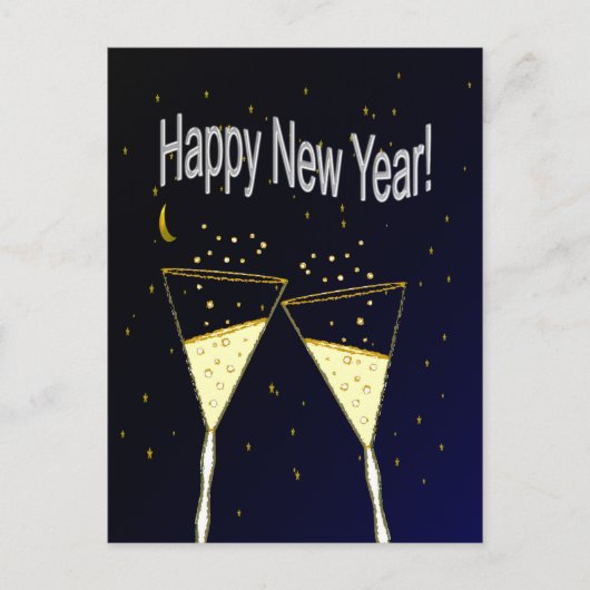 Gelukkig nieuwjaar feestdagenkaart (Voorkant)