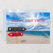 Gelukkig nieuwjaar feestdagenkaart (Voorkant / Achterkant)