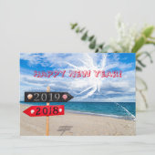 Gelukkig nieuwjaar feestdagenkaart (Staand voorkant)