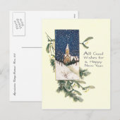  gelukkig nieuwjaar feestdagenkaart (Voorkant / Achterkant)